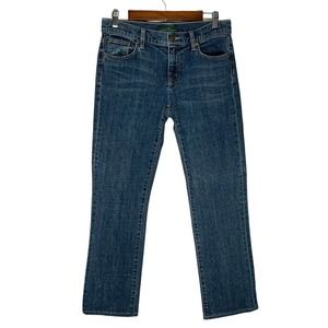 Lauren Ralph Lauren | Women | Dark Wash Mid Rise Straight Leg Jeans | Size 8